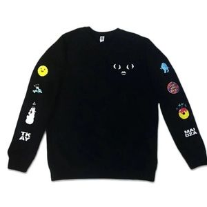 Tkay Maidza black sweater